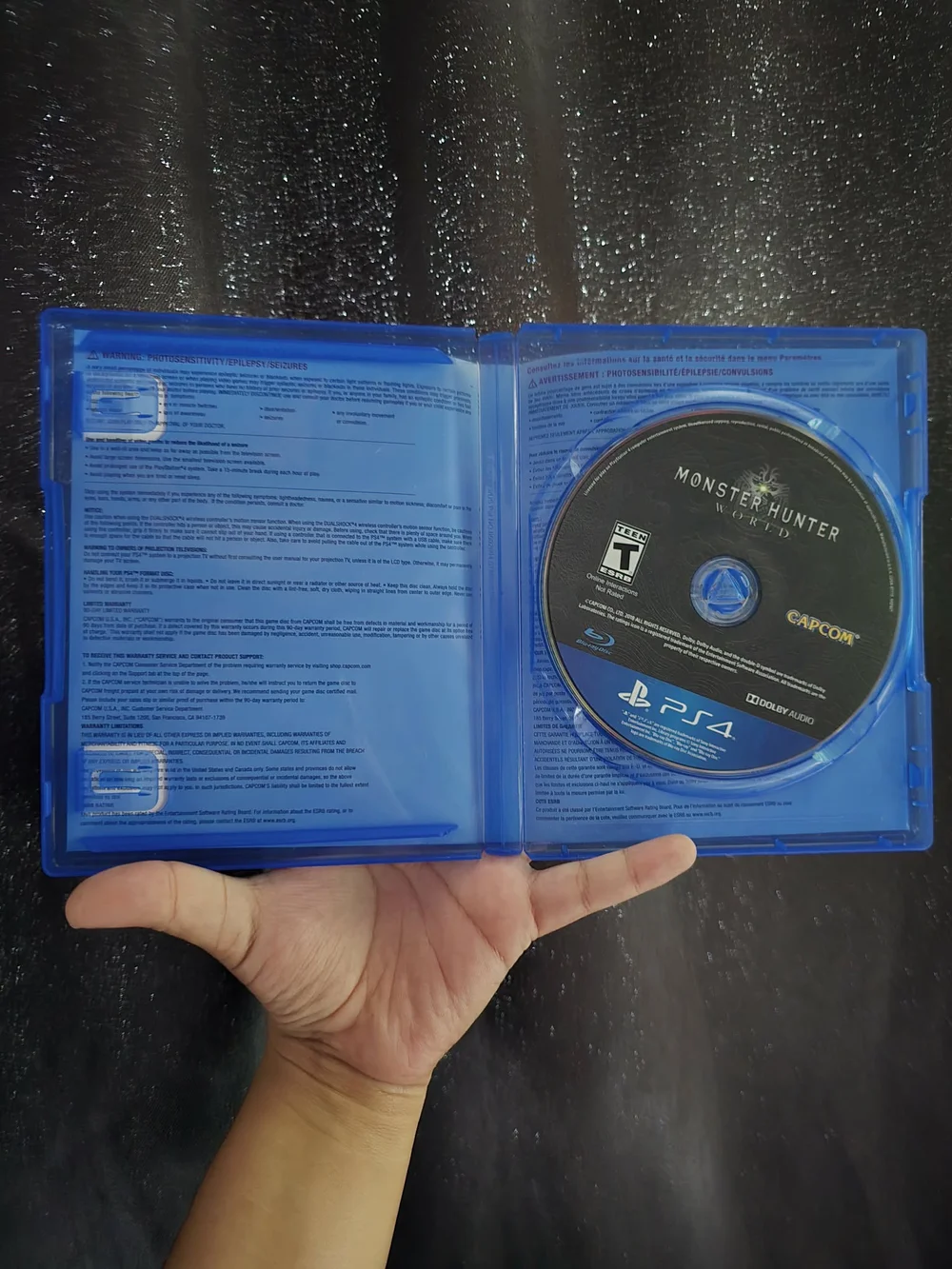 Sony PS4 Monster Hunter: World - Blue Case